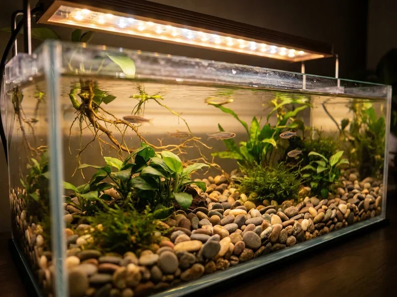 YouTuber Builds Custom Fish Tank Under Dual Gaming Monitors | SmartCDKeys
