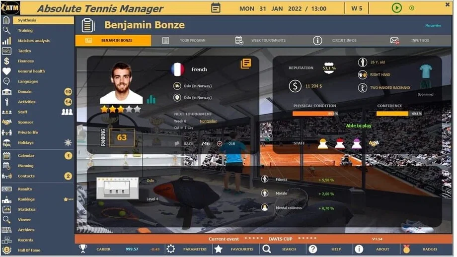 Absolute Tennis Manager (PC) gallery image 8