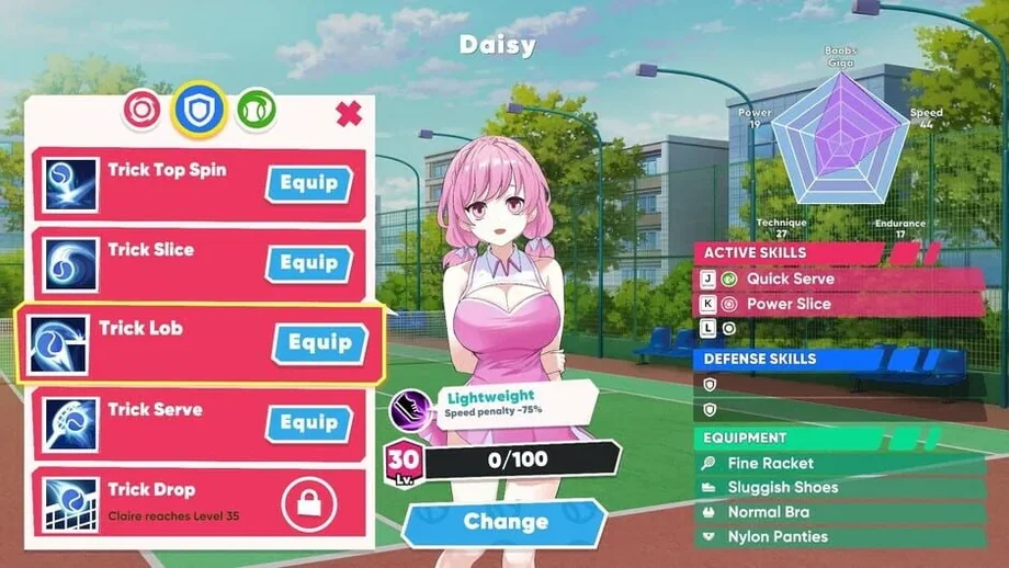 Academy Love Saga: Tennis Angels (PC) gallery image 6