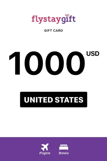 FlystayGift 1000 USD Gift Card (United States) gallery image 1