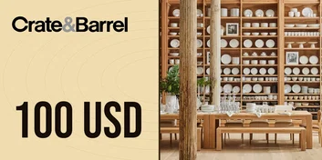 Crate and Barrel 100 USD Gift Card (United States)
