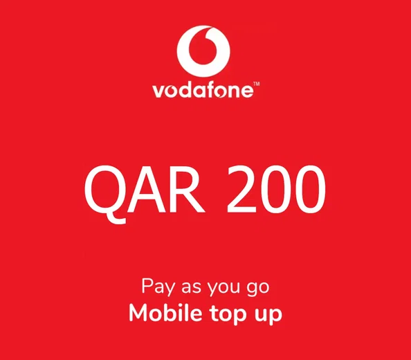 Vodafone PIN 200 QAR Gift Card (Qatar) gallery image 2