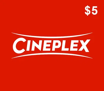 Cineplex 5 USD Gift Card (Canada)