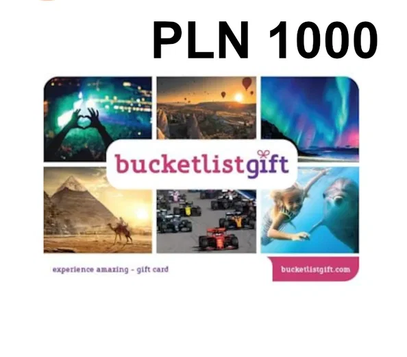 BucketlistGift 1000 PLN Gift Card (Poland) gallery image 2