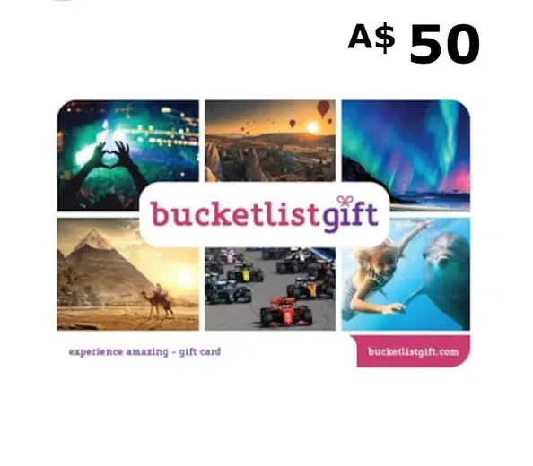 BucketlistGift 50 AUD Gift Card (Australia) gallery image 2