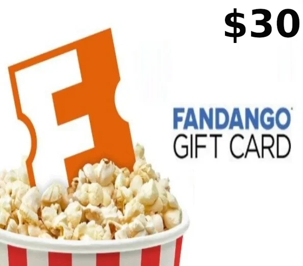 Fandango 30 USD Gift Card (United States) gallery image 1