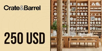Crate and Barrel 250 USD Gift Card (United States)