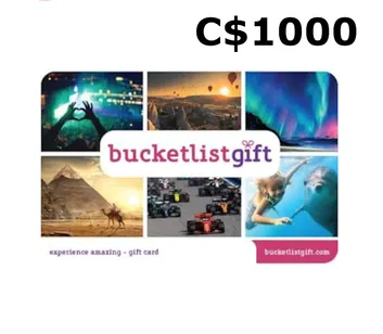 BucketlistGift 1000 CAD Gift Card (Canada)