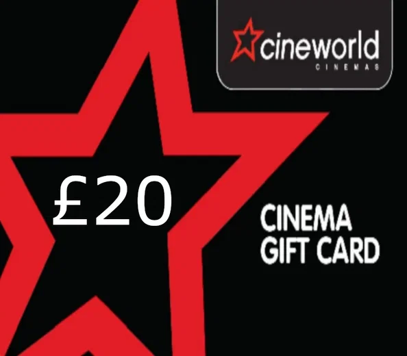 Cineworld Cinema 20 GBP Gift Card (United Kingdom) gallery image 1