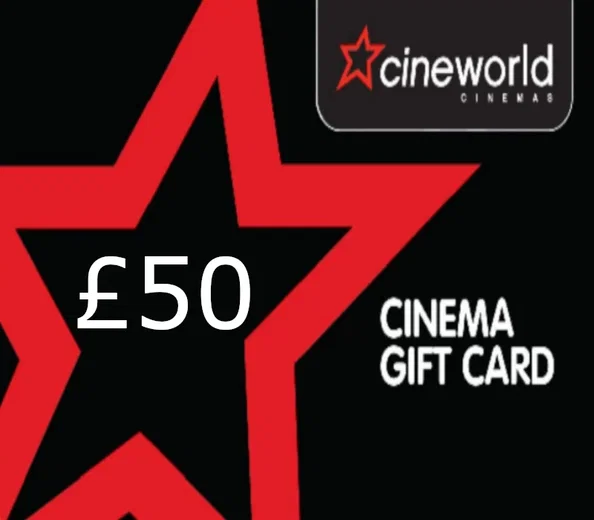 Cineworld Cinema 50 GBP Gift Card (United Kingdom) gallery image 1
