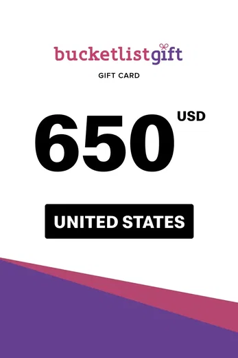 BucketlistGift 650 USD Gift Card (United States) gallery image 2