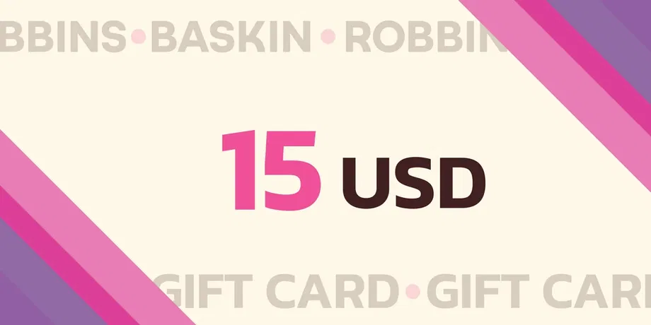 Baskin Robbins 15 USD Gift Card (United States) gallery image 2