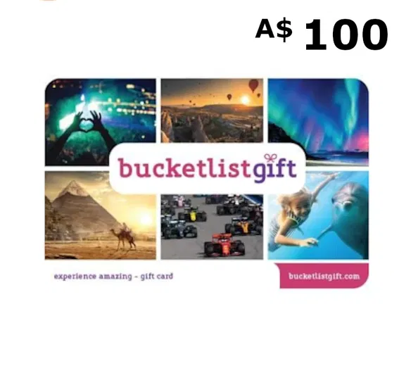 BucketlistGift 100 AUD Gift Card (Australia) gallery image 1