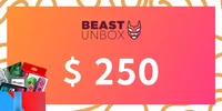BeastUnbox.com 250 USD Gift Card (Global) thumb 2
