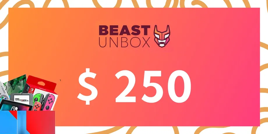 BeastUnbox.com 250 USD Gift Card (Global) gallery image 2