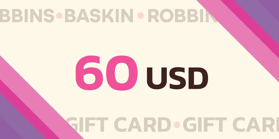 Baskin Robbins 60 USD Gift Card (United States) gallery image 2