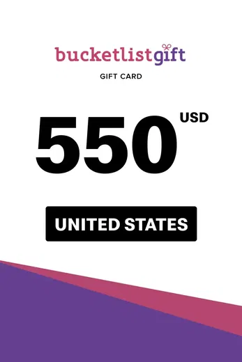 BucketlistGift 550 USD Gift Card (United States) gallery image 2