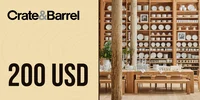Crate and Barrel 200 USD Gift Card (United States) thumb 1