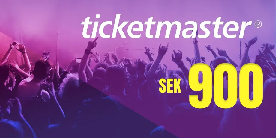 Ticketmaster 900 SEK Gift Card (Sweden) gallery image 2