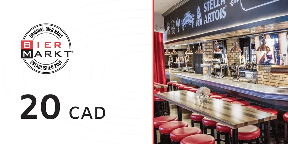 Bier Markt 20 CAD Gift Card (Canada) gallery image 2