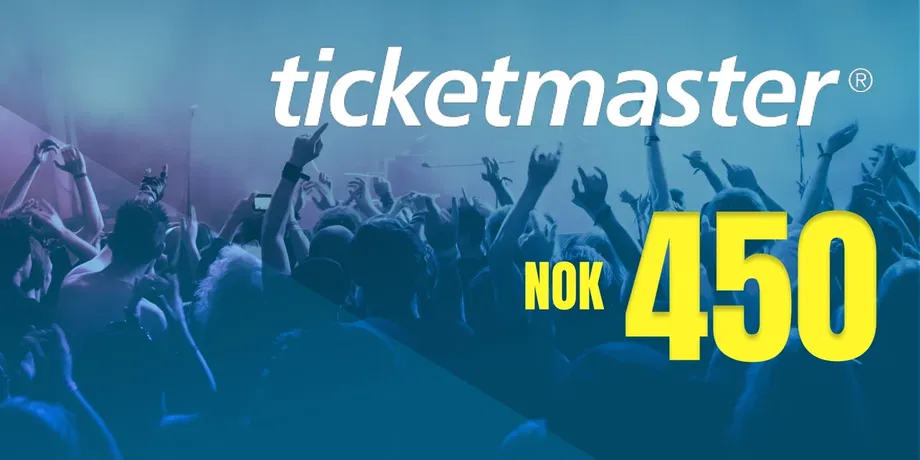Ticketmaster 450 NOK Gift Card (Norway) gallery image 2