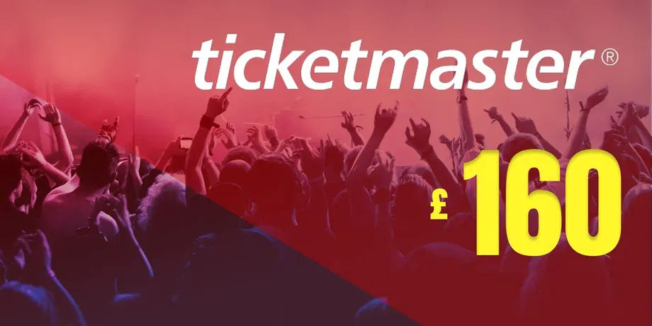 Ticketmaster 160 GBP Gift Card (United Kingdom) gallery image 2