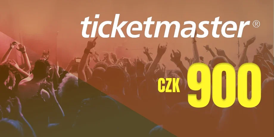 Ticketmaster 900 CZK Gift Card (Czech Republic) gallery image 2