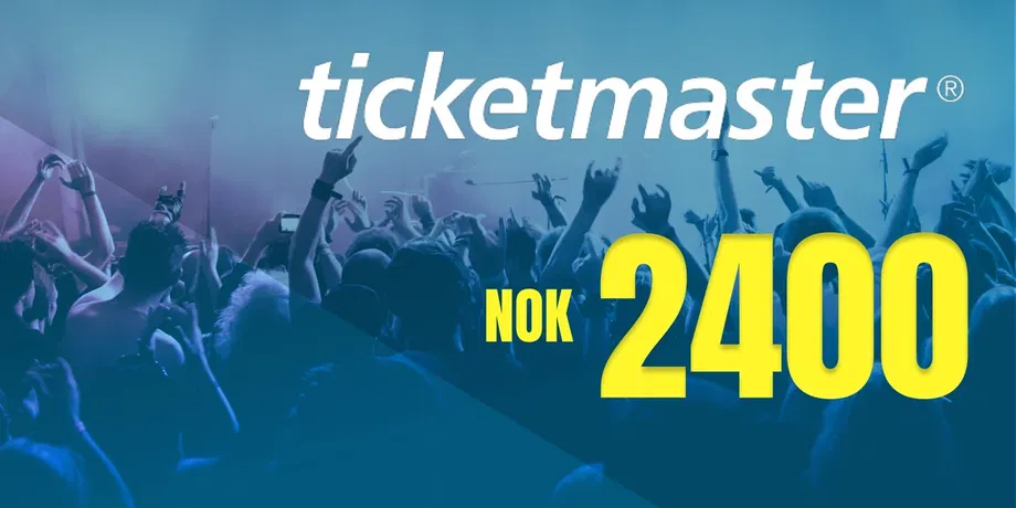 Ticketmaster 2400 NOK Gift Card (Norway) gallery image 2