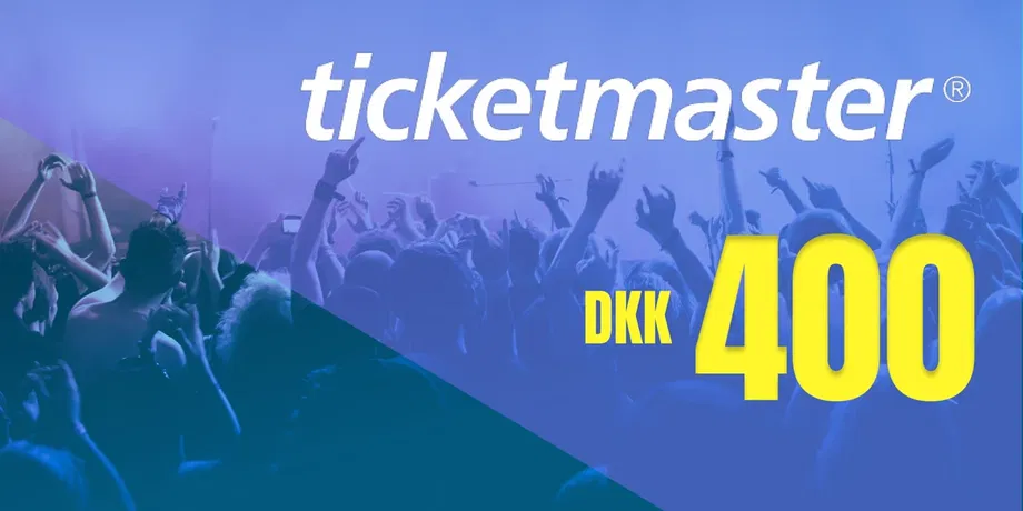 Ticketmaster 400 DKK Gift Card (Denmark) gallery image 2
