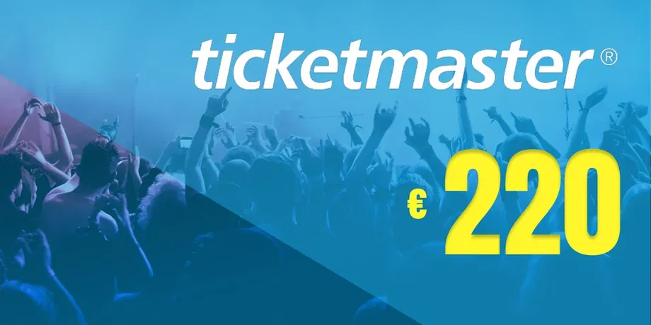 Ticketmaster 220 EUR Gift Card (Ireland) gallery image 2
