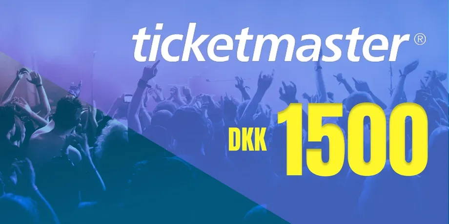 Ticketmaster 1500 DKK Gift Card (Denmark) gallery image 2