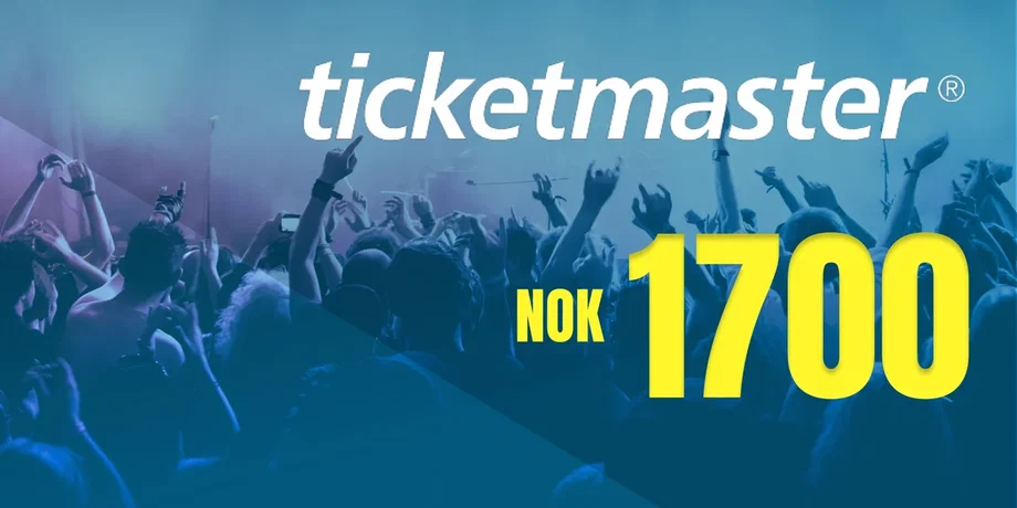Ticketmaster 1700 NOK Gift Card (Norway) gallery image 2