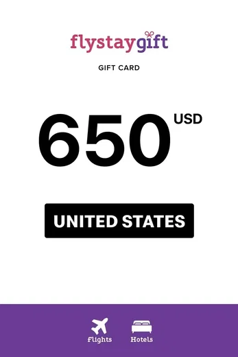 Flystay 650 USD Gift Card (United States) gallery image 2