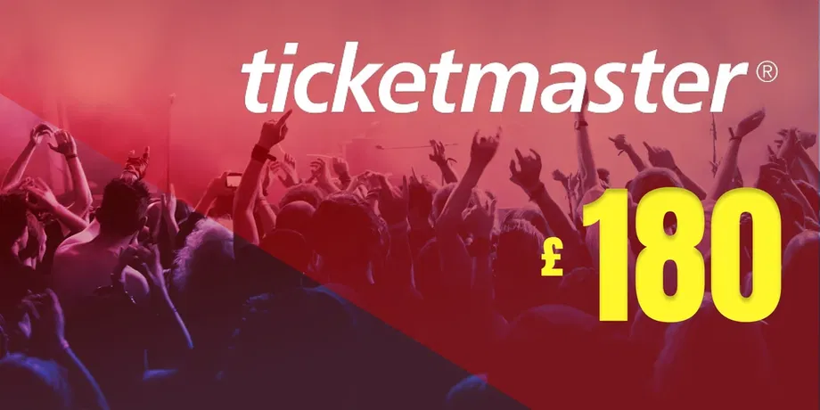 Ticketmaster 180 GBP Gift Card (United Kingdom) gallery image 2