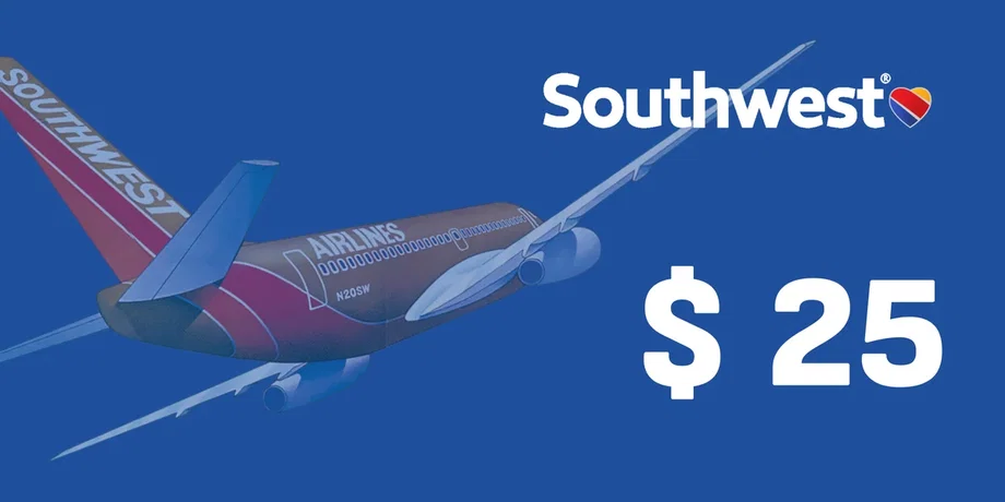Southwest 25 USD Gift Card (United States) gallery image 2