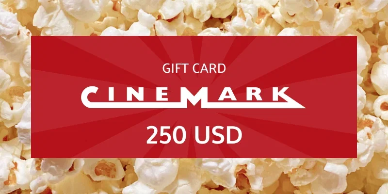 Cinemark 250 USD Gift Card (United States) gallery image 2