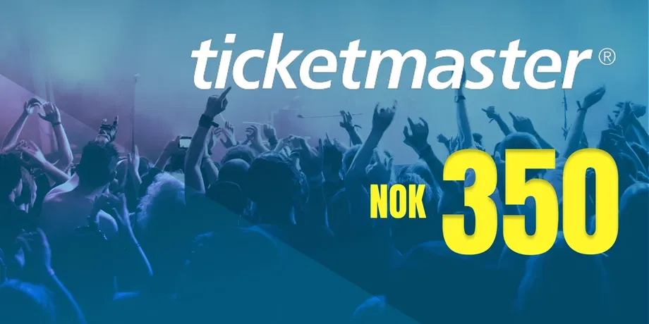 Ticketmaster 350 NOK Gift Card (Norway) gallery image 2