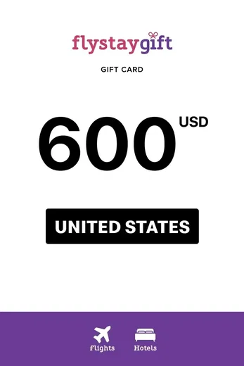 Flystay 600 USD Gift Card (United States) gallery image 2