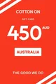 Cotton On Group 450 AUD Gift Card (Australia) thumb 2