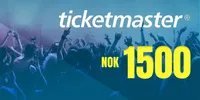 Ticketmaster 1500 NOK Gift Card (Norway) thumb 2