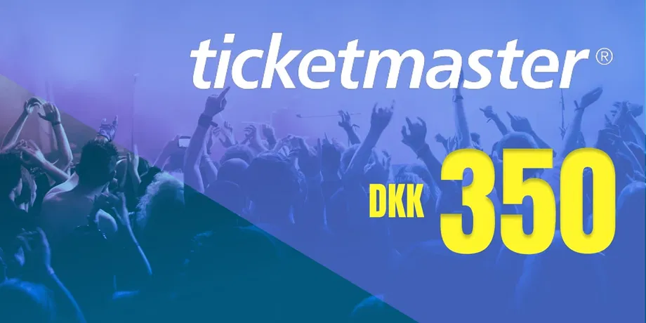 Ticketmaster 350 DKK Gift Card (Denmark) gallery image 2