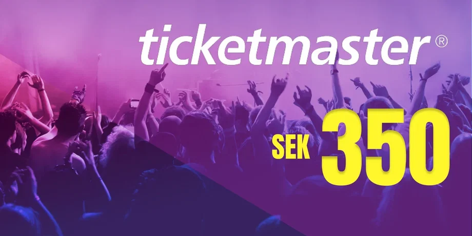 Ticketmaster 350 SEK Gift Card (Sweden) gallery image 2