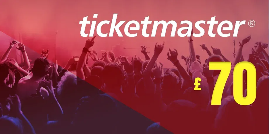 Ticketmaster 70 GBP Gift Card (United Kingdom) gallery image 2