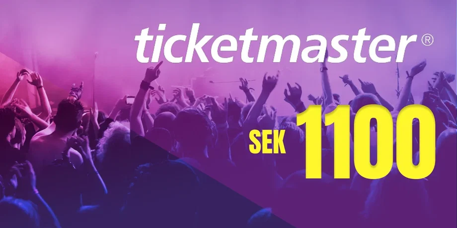 Ticketmaster 1100 SEK Gift Card (Sweden) gallery image 2