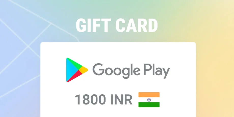 Google Play 1800 INR Gift Card (India) gallery image 2