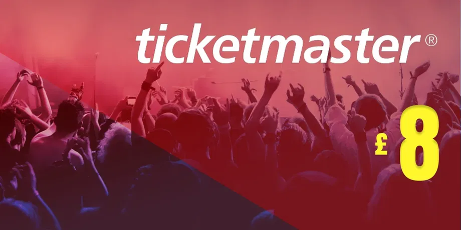 Ticketmaster 8 GBP Gift Card (United Kingdom) gallery image 2