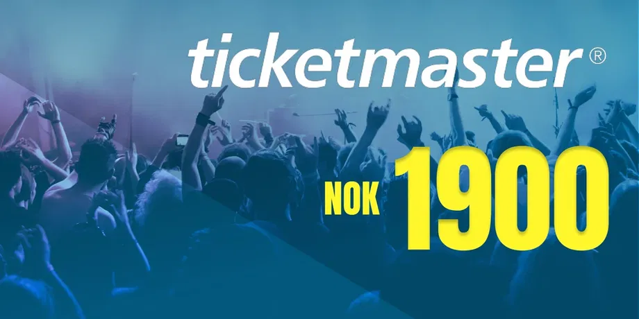 Ticketmaster 1900 NOK Gift Card (Norway) gallery image 2