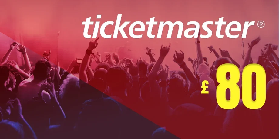Ticketmaster 80 GBP Gift Card (United Kingdom) gallery image 2