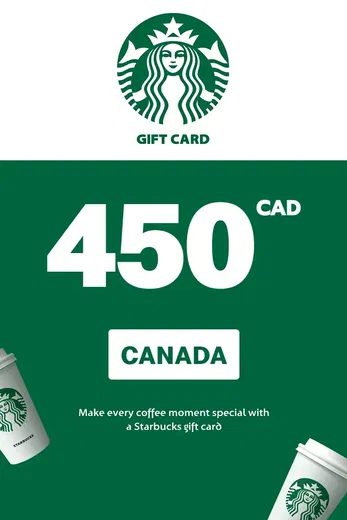 Starbucks 450 CAD Gift Card (Canada) gallery image 2