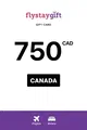 Flystay 750 CAD Gift Card (Canada) thumb 2